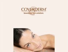 Tablet Screenshot of coverderm.com